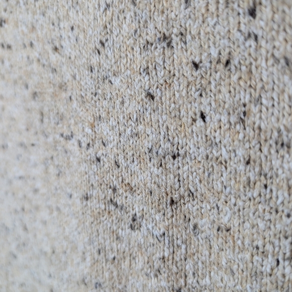 Tan Jay Brown & Oatmeal Knit Embroidered Zip Up Collared Sweater Women Large - Picture 7 of 10